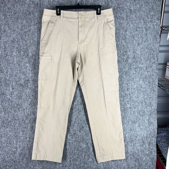 LL Bean Pants Mens 34 Canvas Hiking Outdoor Utility Adventurecore Essential - Picture 1 of 11